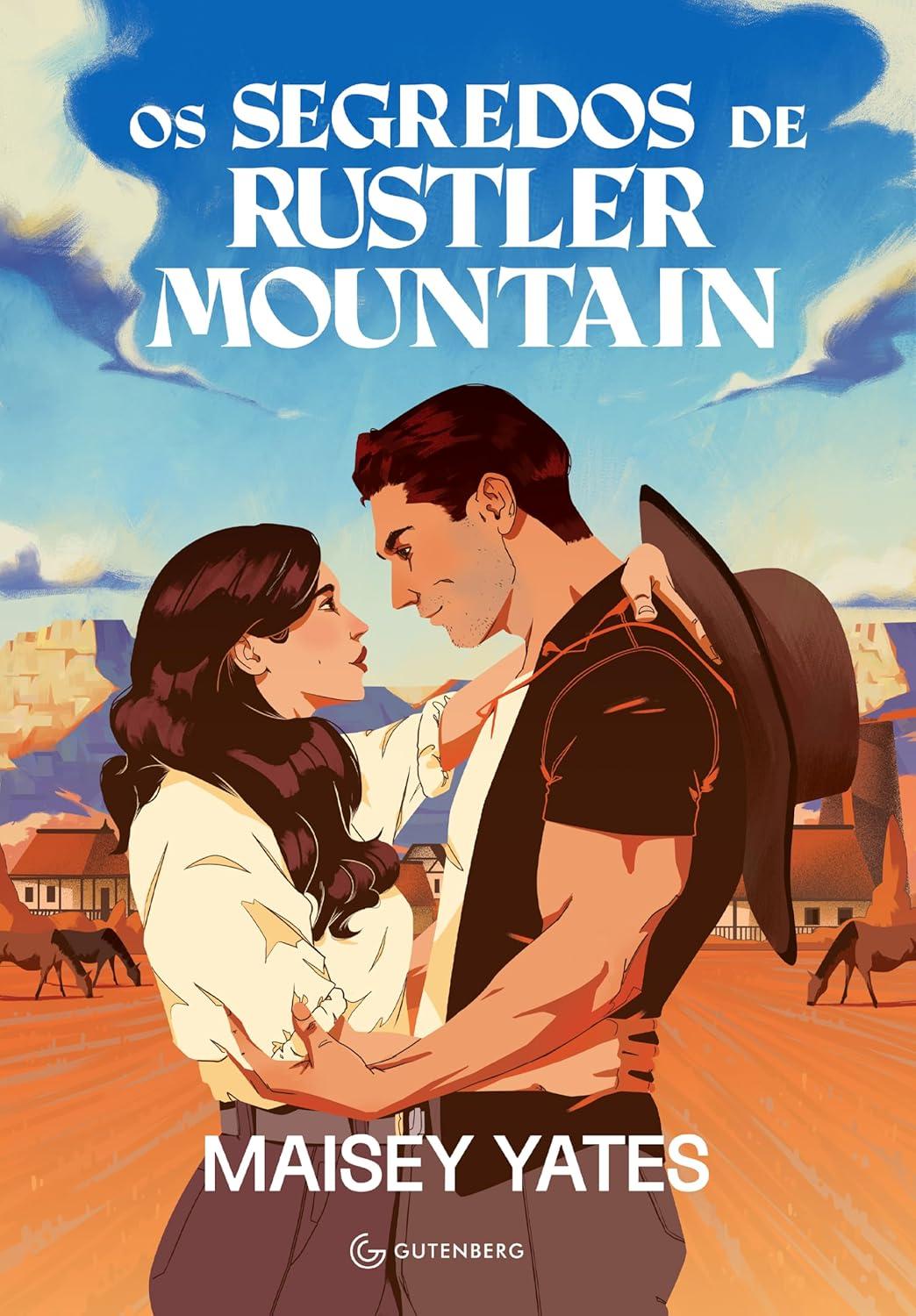 Imagem de capa do livro Os segredos de Rustler Mountain, para matéria sobre romance.