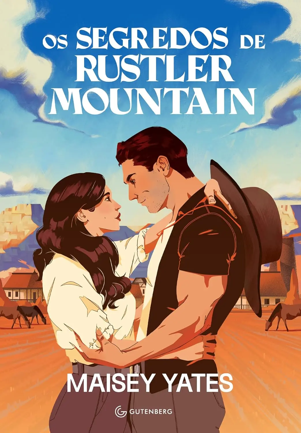 Imagem de capa do livro Os segredos de Rustler Mountain, para matéria sobre romance.