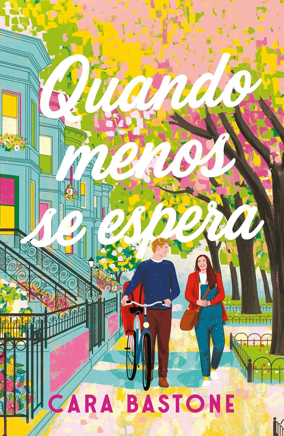 Imagem de capa do livro Quando menos se espera, para matéria sobre romance.