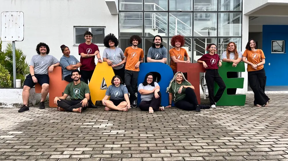 Grupo de jovens do Grupo Vocal UFC, atração no Natal dos Sonhos, em Sobral.