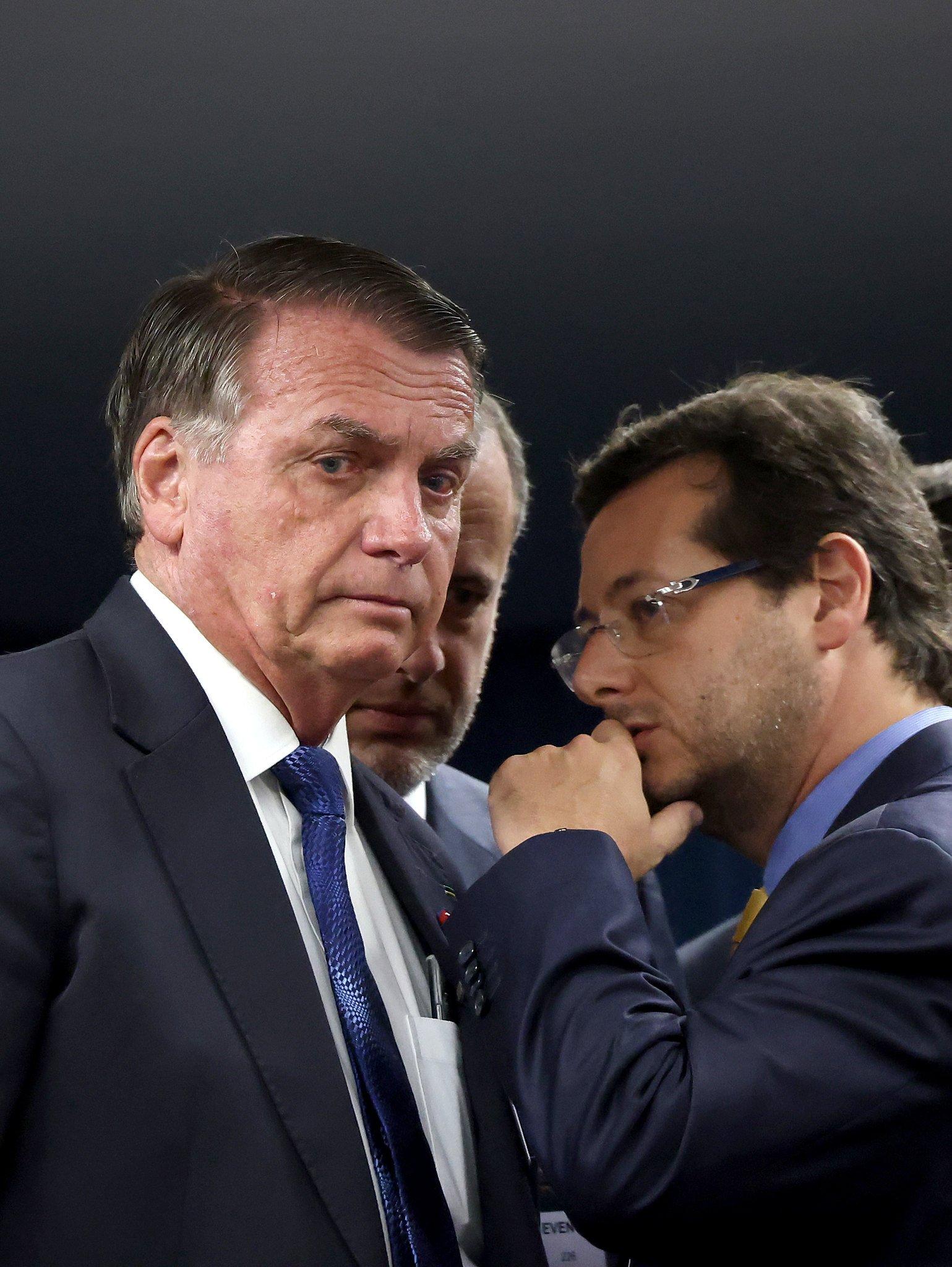 Imagem de Jair Bolsonaro em julgamento da denúncia do núcleo 1.