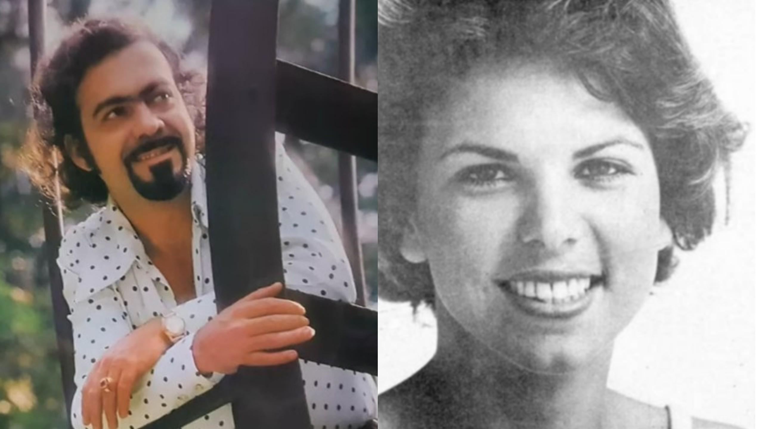 Lindomar Castilho, em registro de 1973, e Eliane de Grammont.