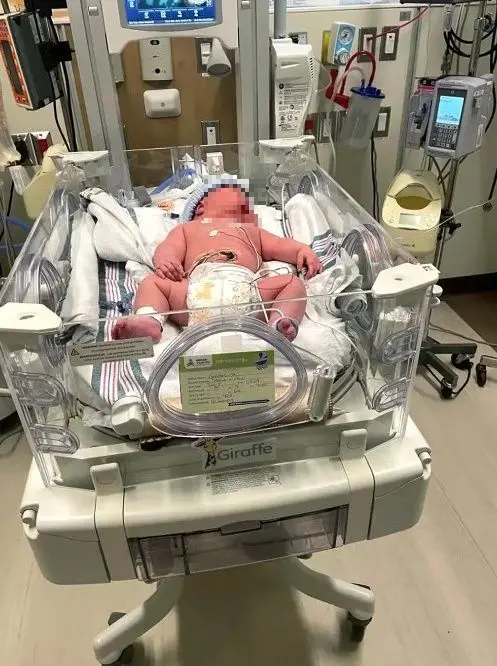 Imagem da notícia Bebê nasce com mais de 7 kg e surpreende família no Canadá