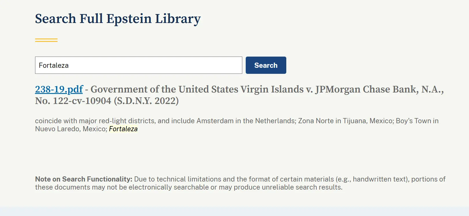 Documento é encontrado na 'Epstein Library' do Departamento de Justiça dos EUA