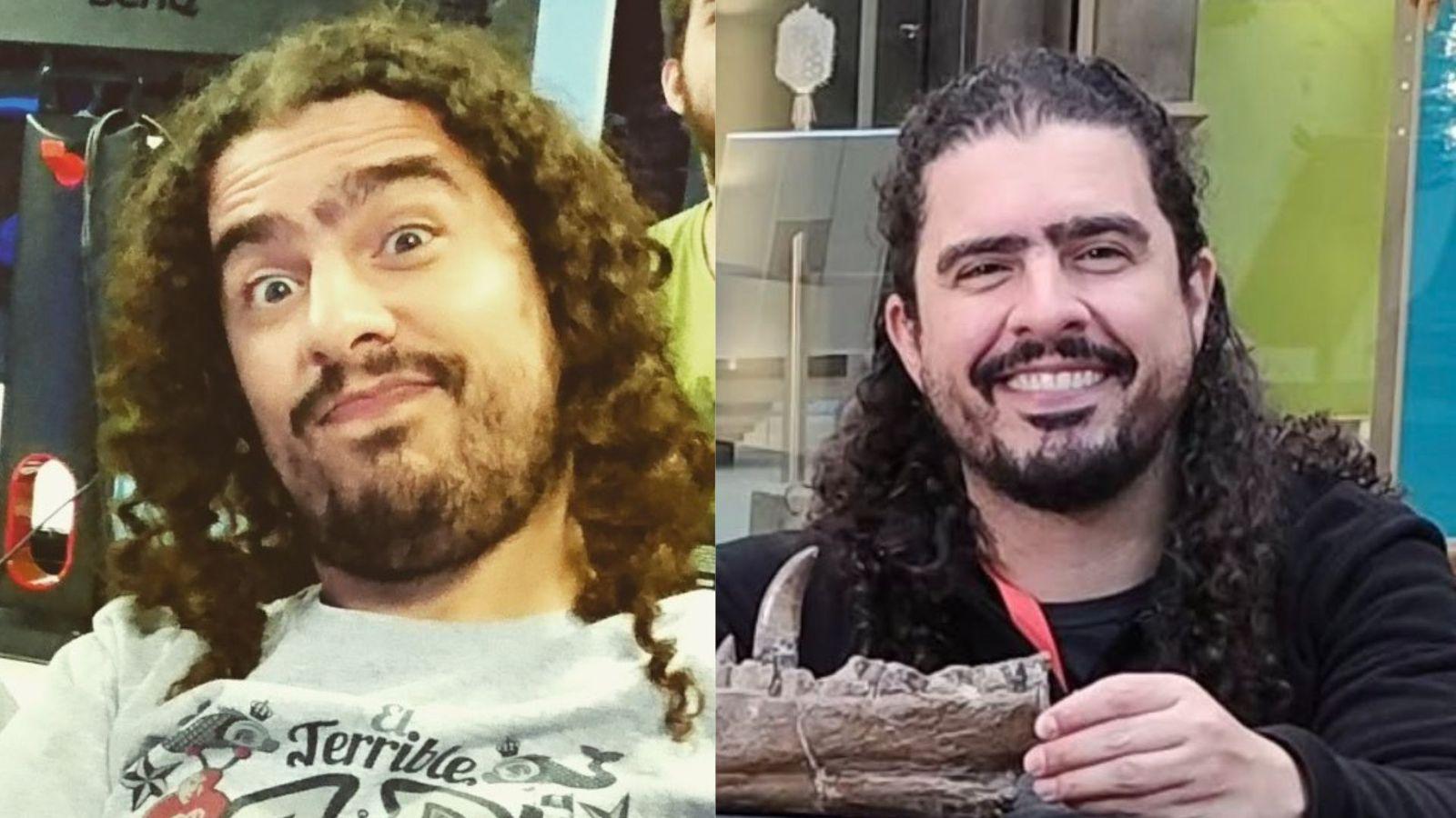 Colagem com fotos do youtuber Pirula