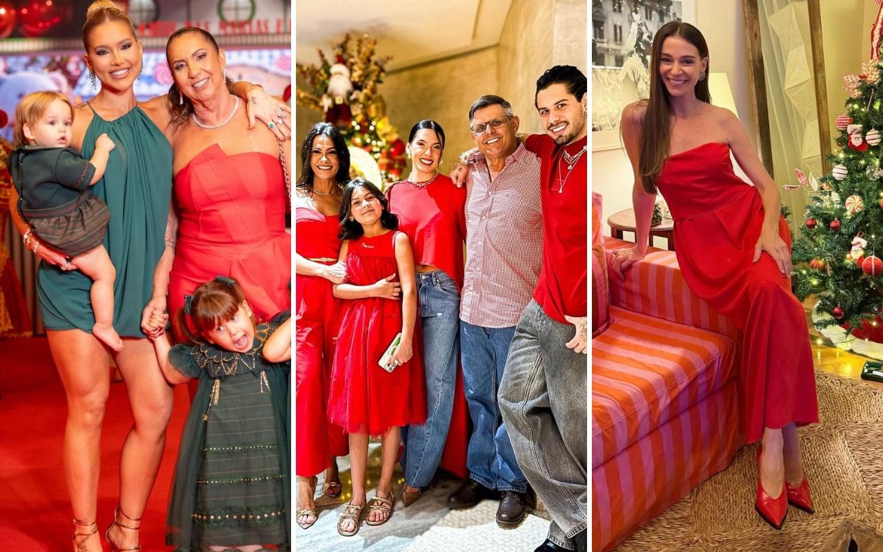 Imagem de famosos como Virginia e Zé Felipe na véspera de natal.