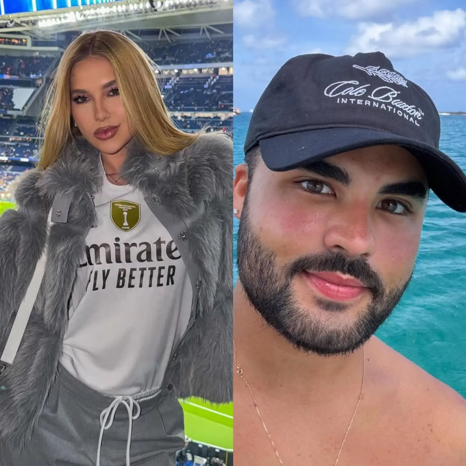 Virginia se declarou a Lucas Guedez nas redes sociais como forma de apoio.