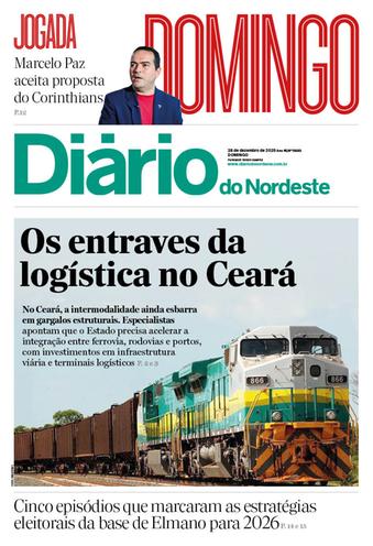 Capa da Edição do dia do jornal Diário do Nordeste