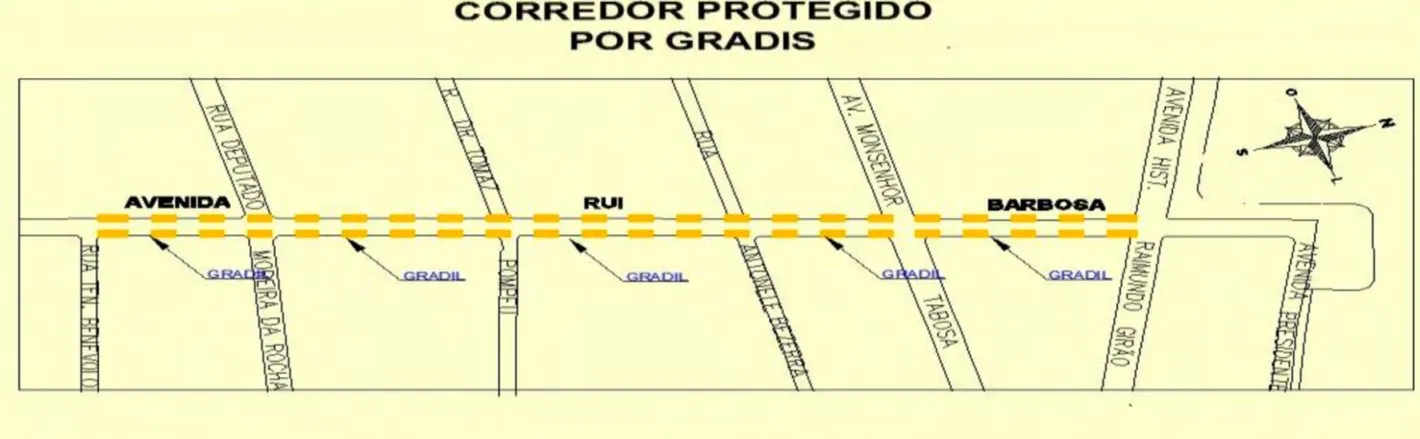 Pedestres que desembarcarem do transporte público terão corredor exclusivo até o Aterro.