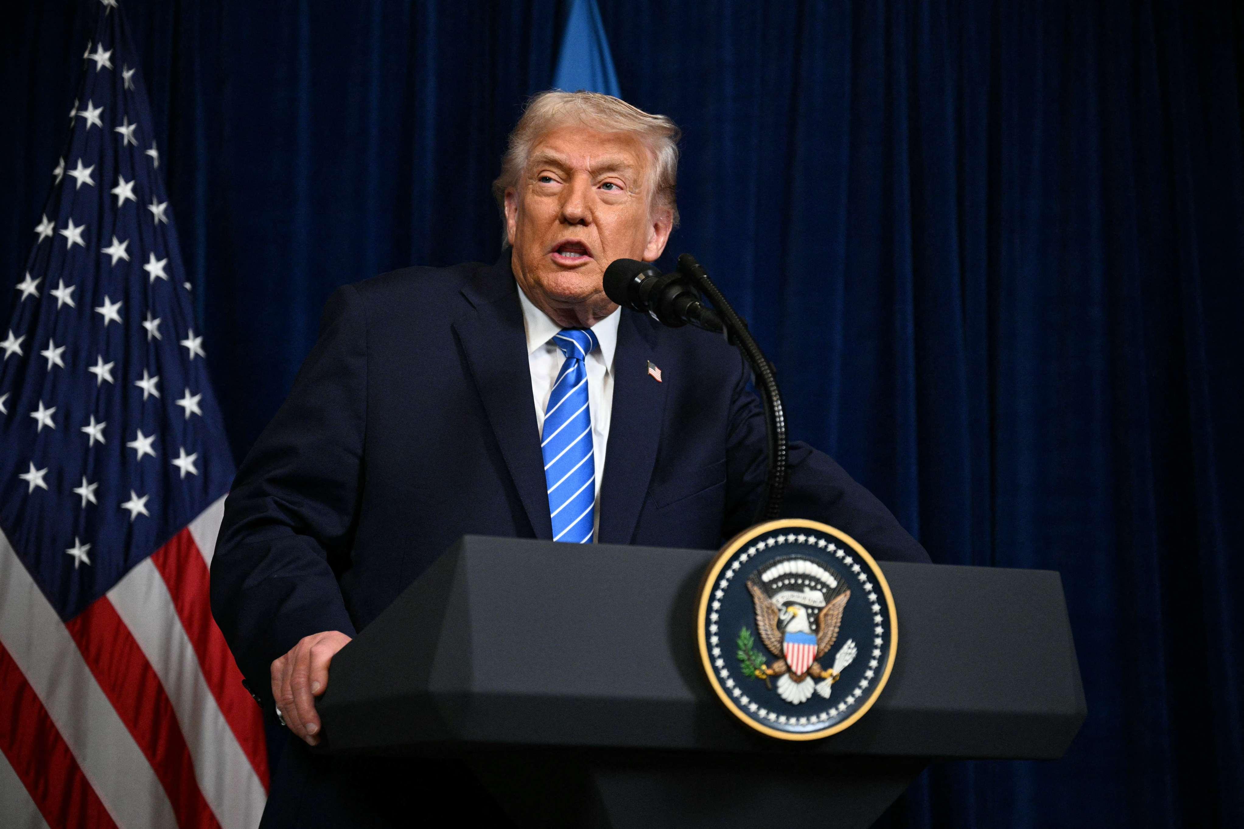 Imagem de Donald Trump para matéria sobre Ucrânia e Rússia.