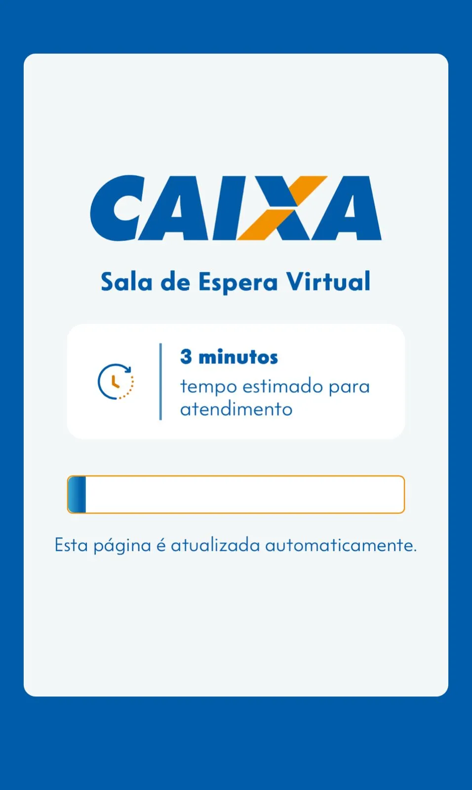 O app já apresentava fila no início da manhã.