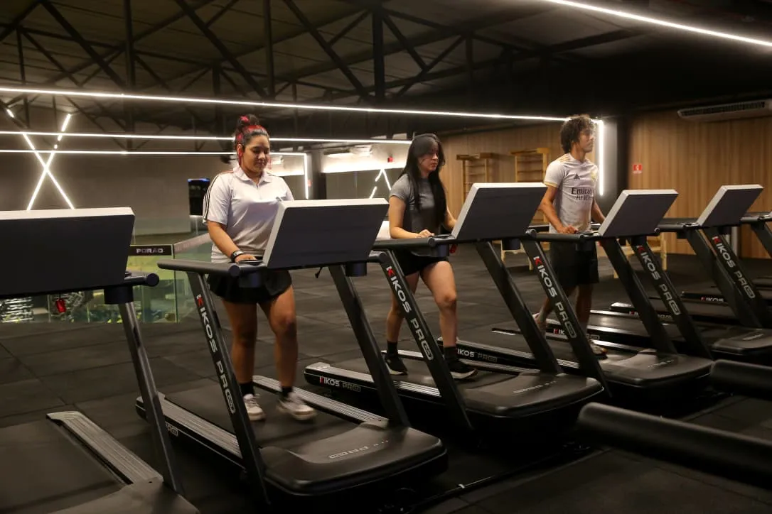 Amigos decidiram encarar o treino nesta virada de ano.