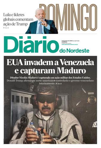 Capa da Edição do dia do jornal Diário do Nordeste