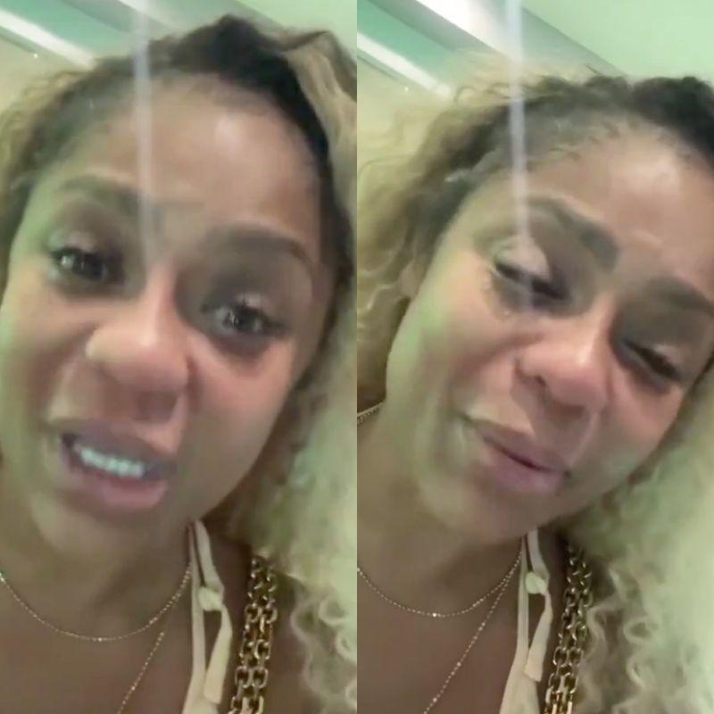 Cariúcha gravou um vídeo chorando para as redes sociais sobre o episódio. 