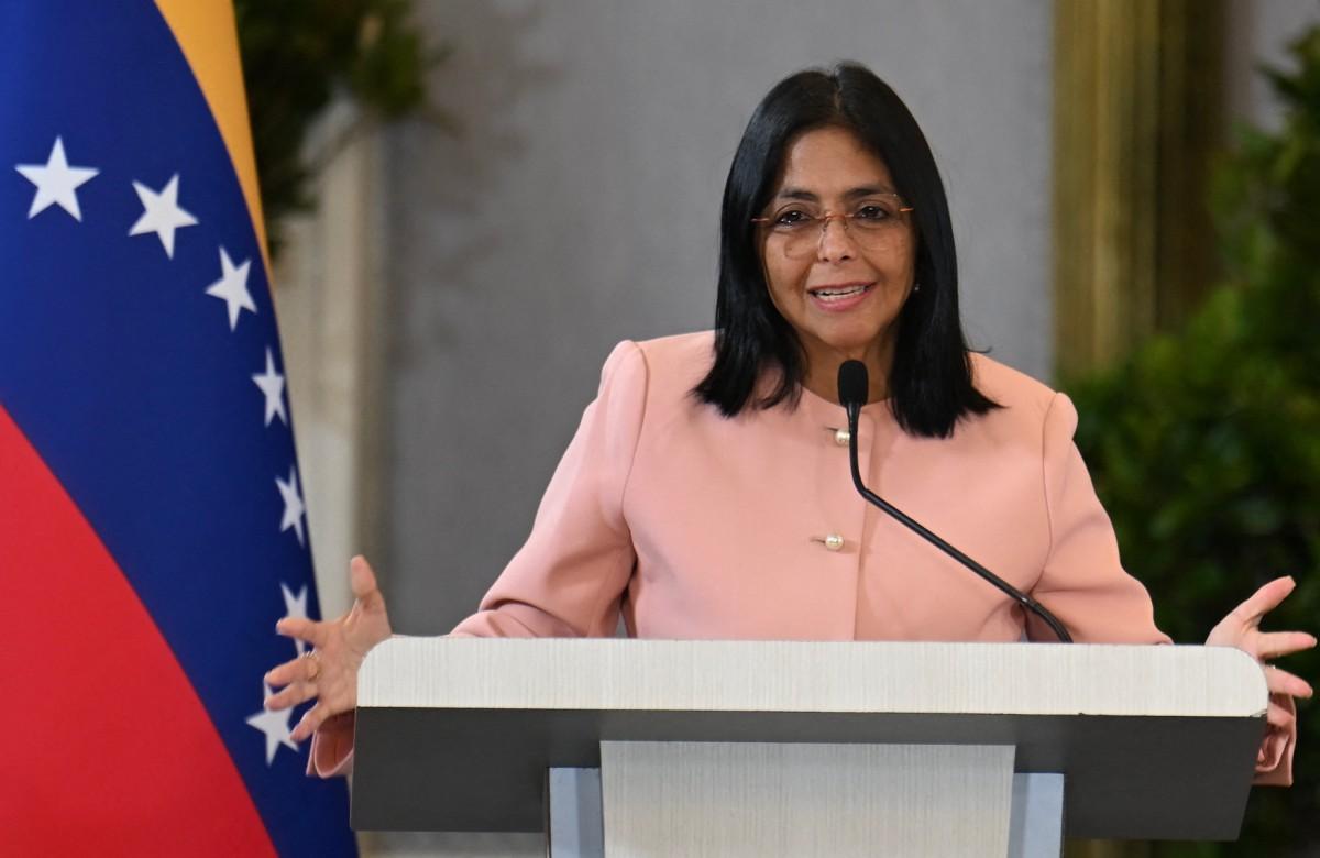 Foto de Delcy Rodríguez, vice-presidente da Venezuela.