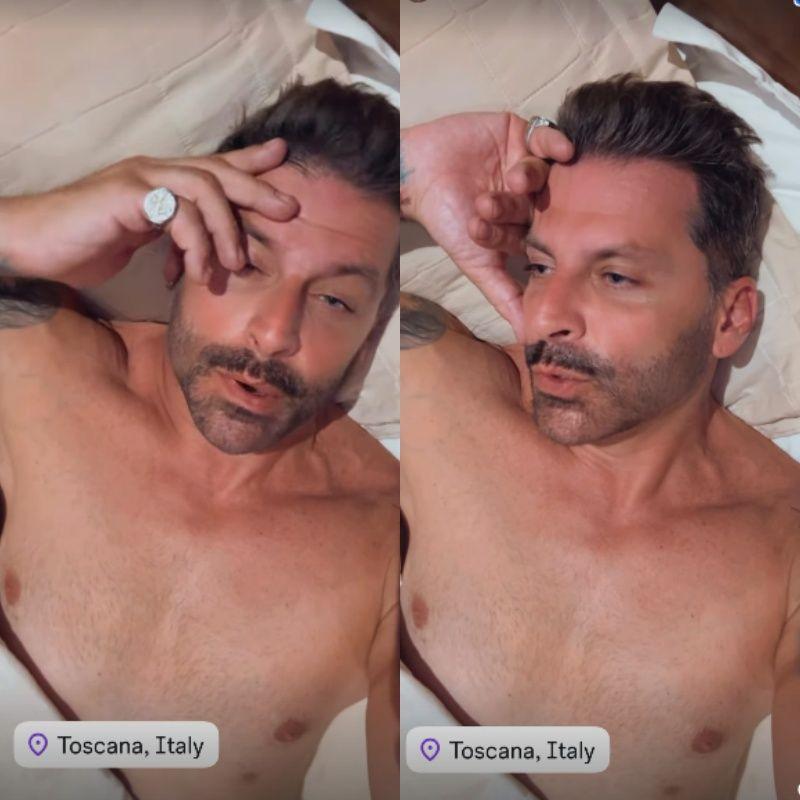 Henri Castelli marcou a localização das postagens como se estivesse na Toscana, na Itália. 