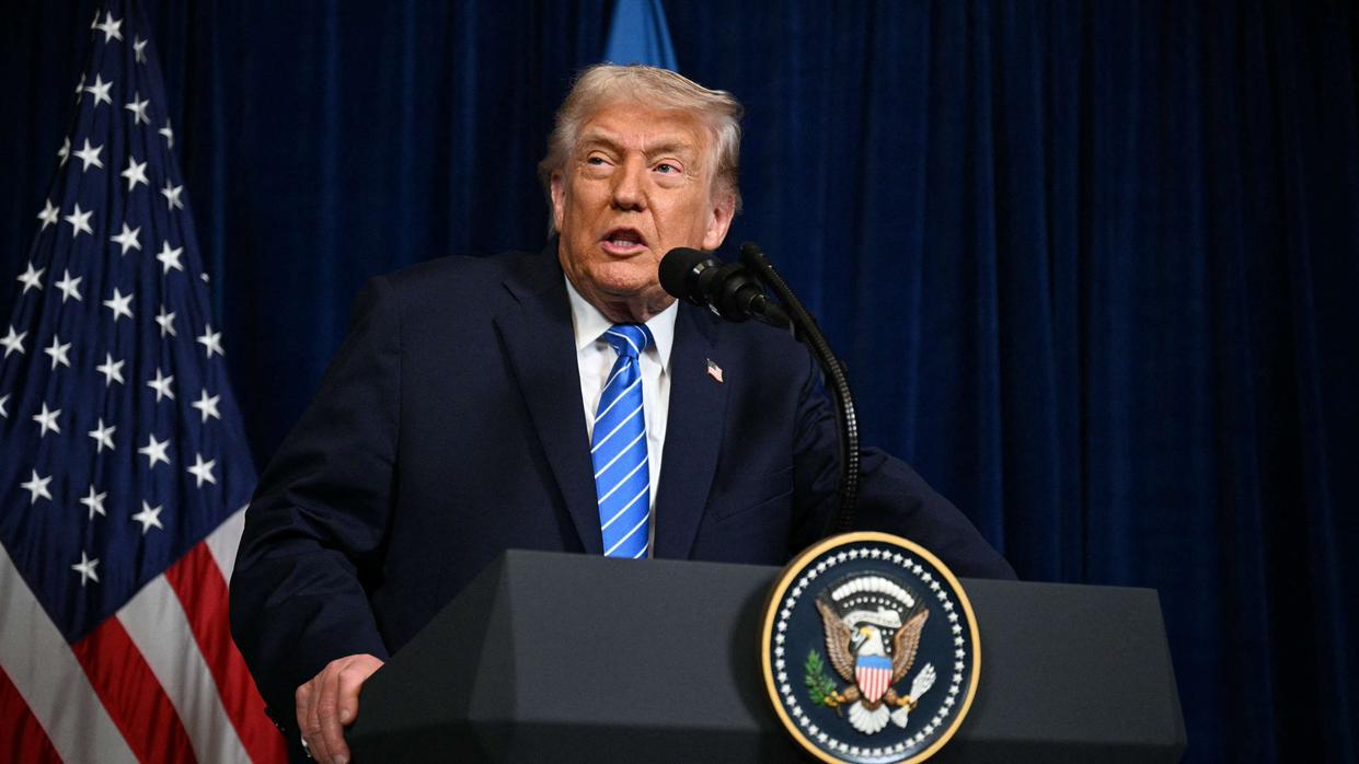 foto do presidente dos Estados Unidos, Donald Trump.