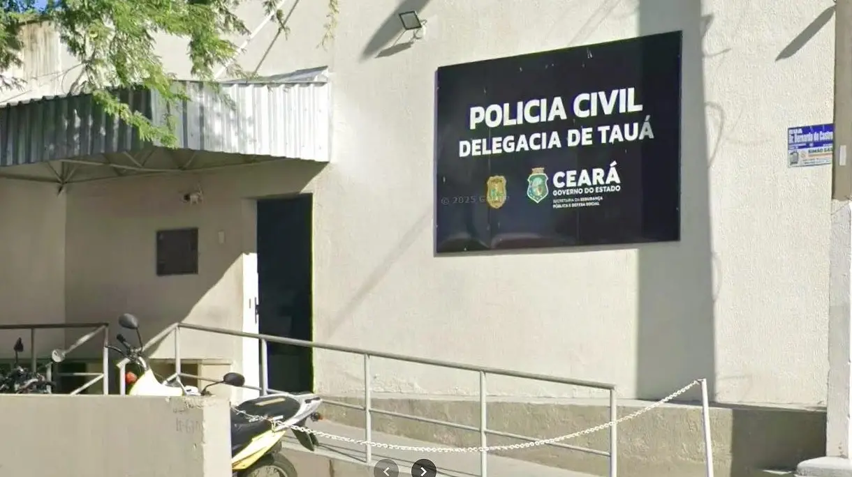 Fachada da Delegacia de Tauá.