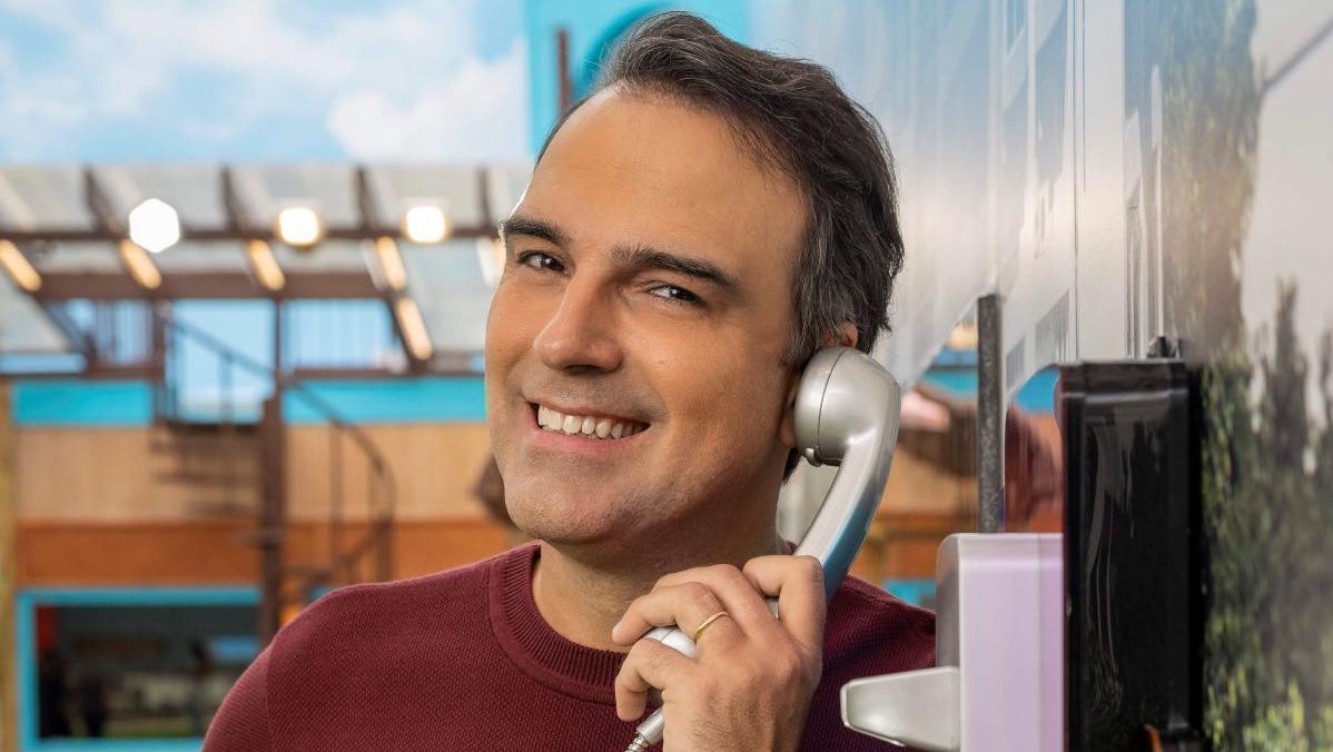 foto do apresentador do Big Brother Brasil, Tadeu Schmidt