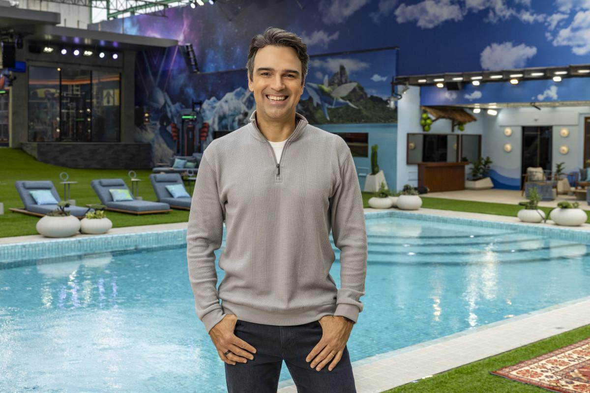 Tadeu Schmidt na casa do bbb 26