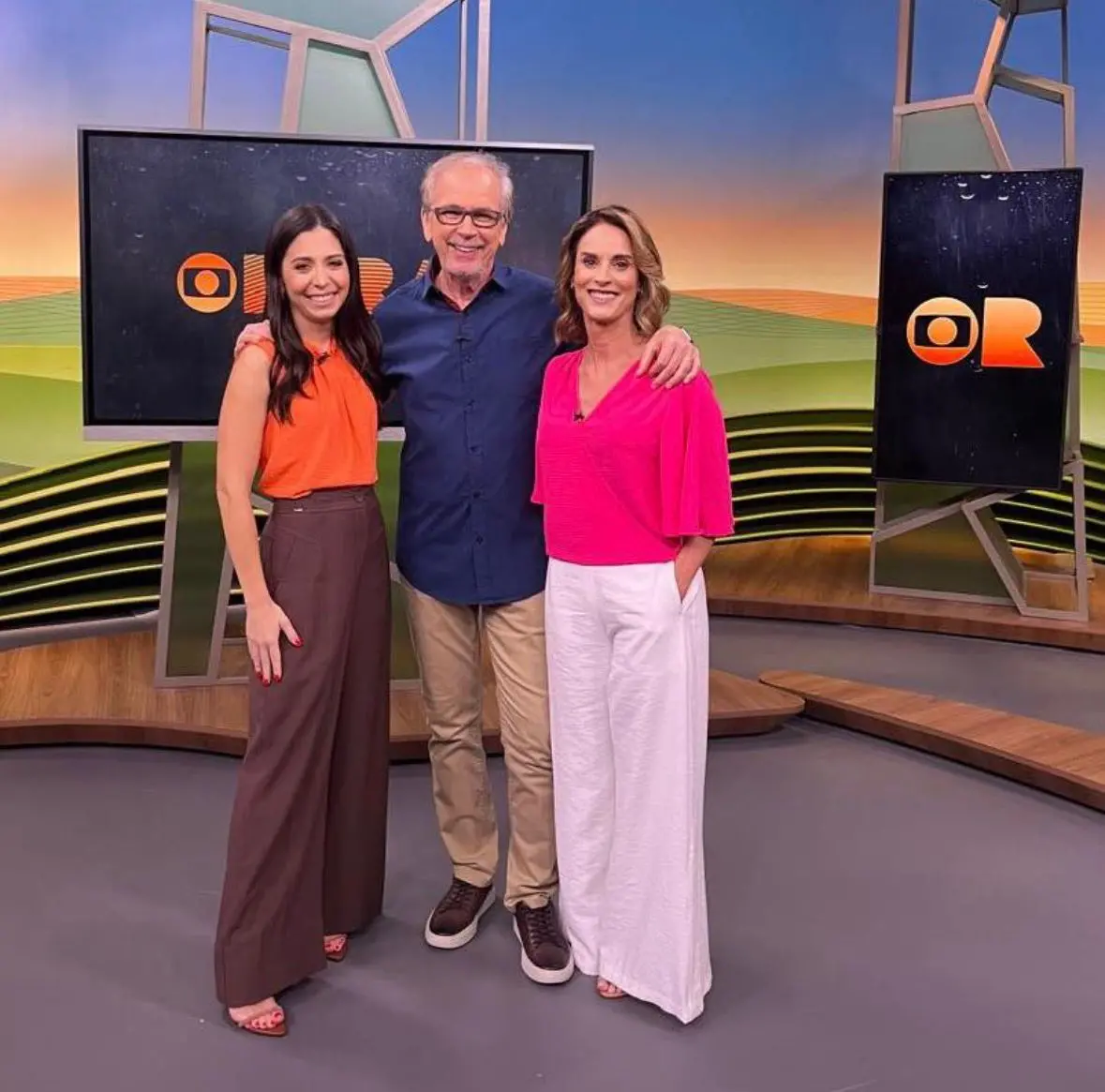Apresentadores do Globo Rural.