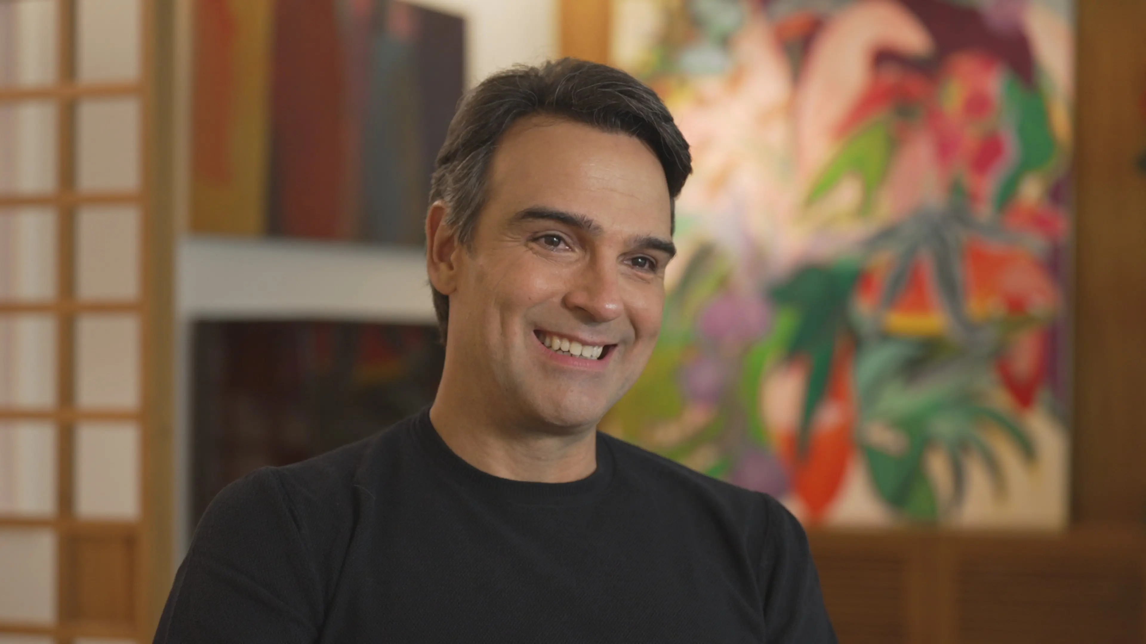 Imagem do Tadeu Schmidt, apresentador do Big Brother Brasil.