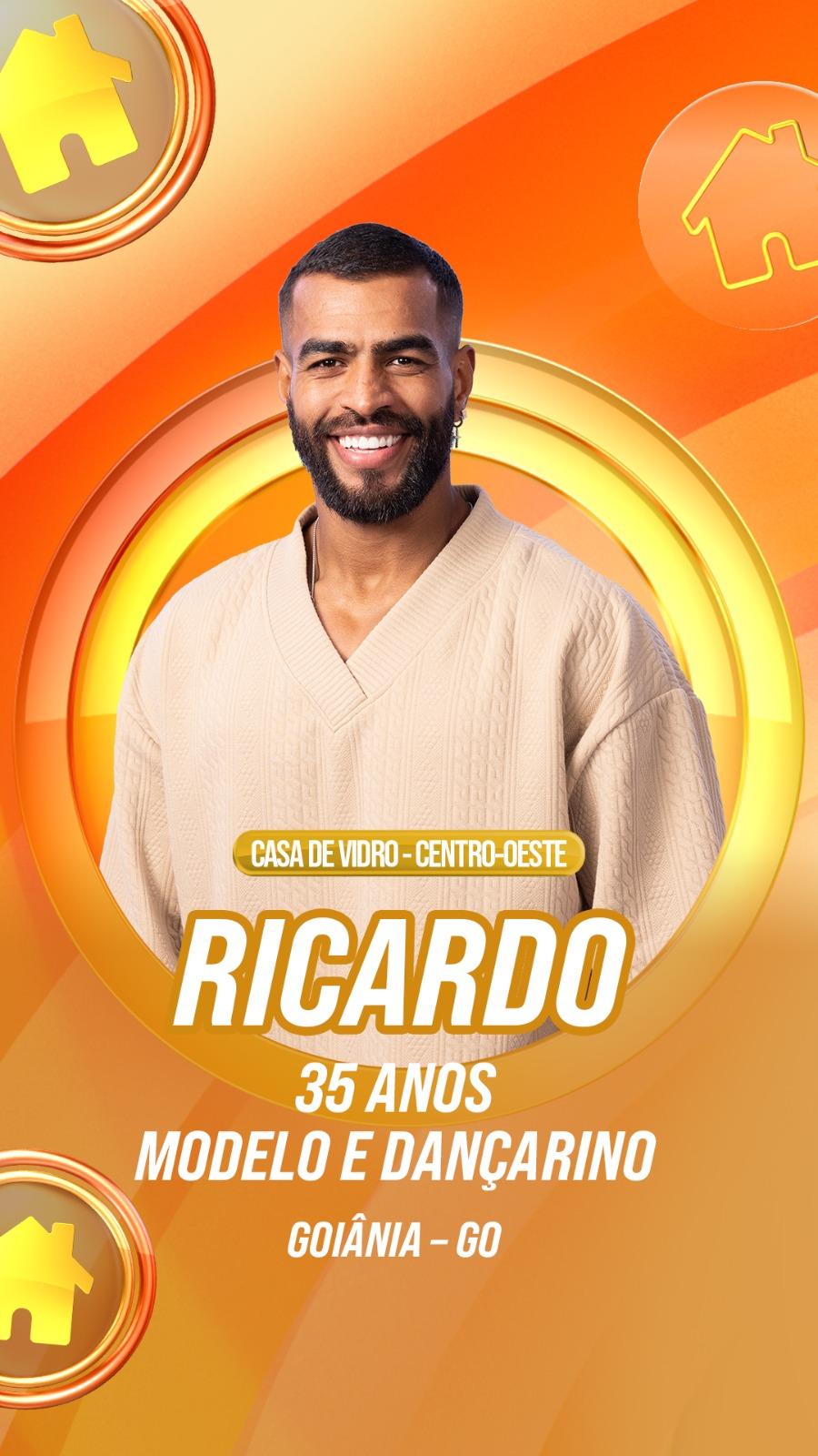 Ricardo tenta entrar no BBB 26, mas já teve contato com a fama ao participar de programas no SBT e na Globo.