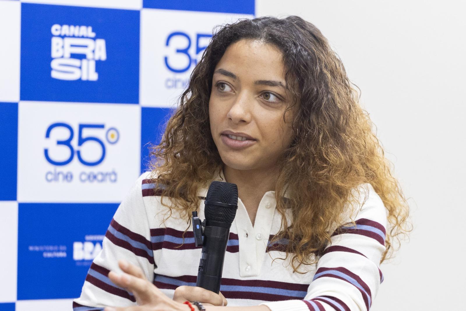 Foto de Alice Carvalho no Cine Ceará 2025.