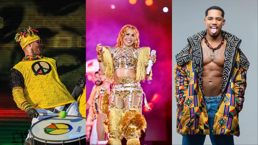 Olodum, Joelma e O Kannalha se apresentam na Capital durante o Ciclo Carnavalesco.