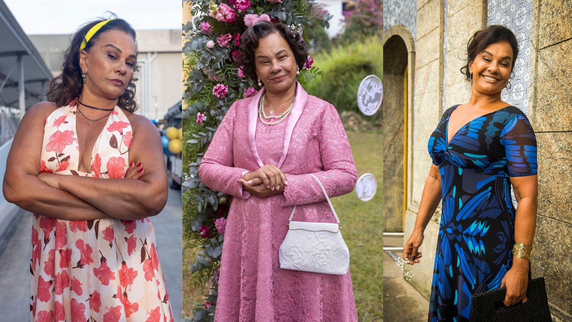 Colagem com as personagens de Solange Couto.