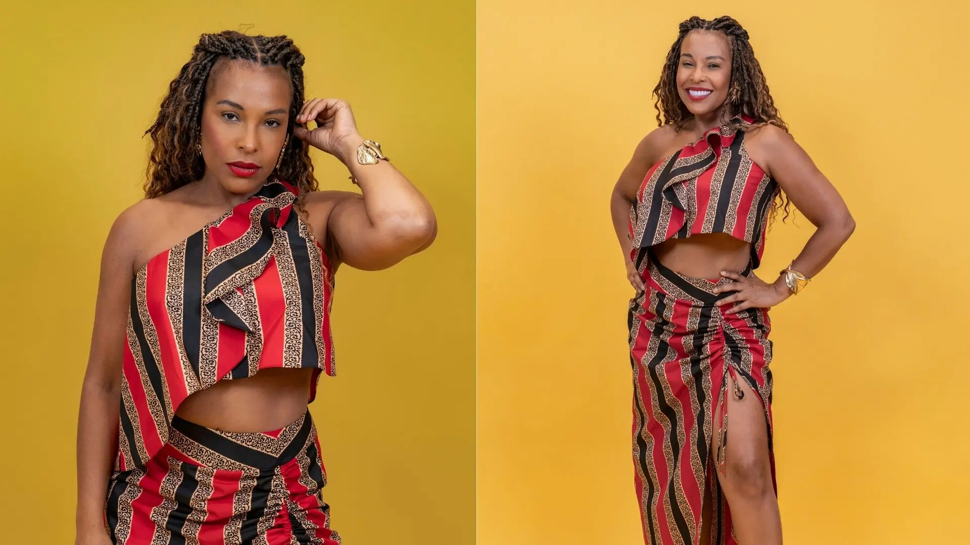 Colagem com fotos de Sol Vega.