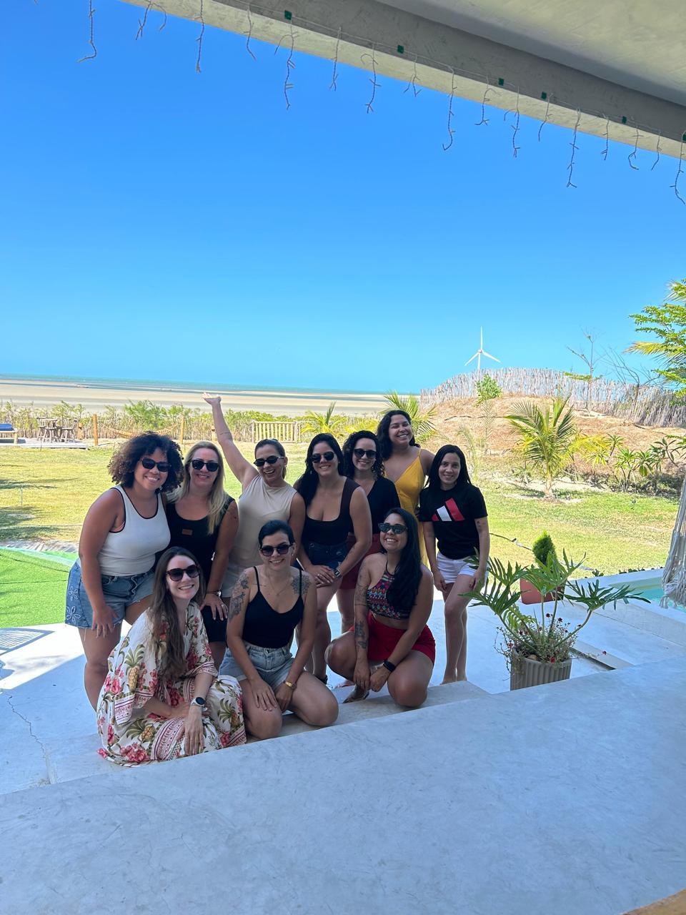 Simone já fez várias viagens em grupos 100% femininos.