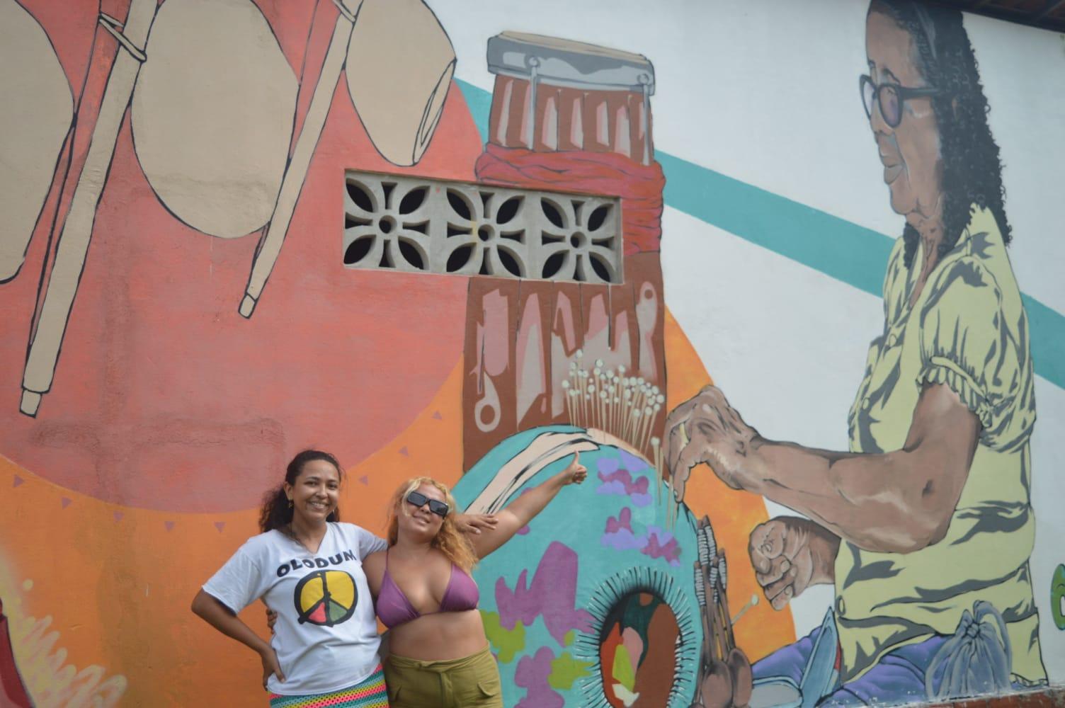 Gleiciane viajou com a amiga, Claudiane, para o Balbino.