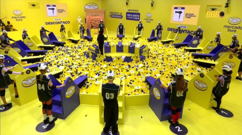 Participantes no campo da prova do líder do BBB26.