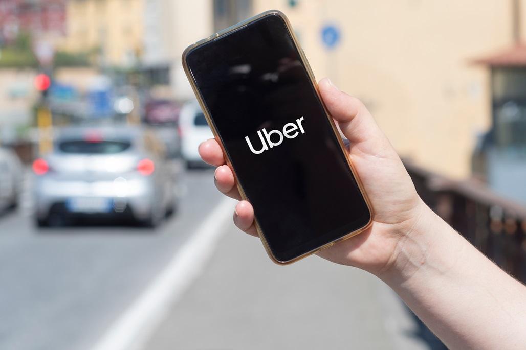 Aplicativo da Uber.