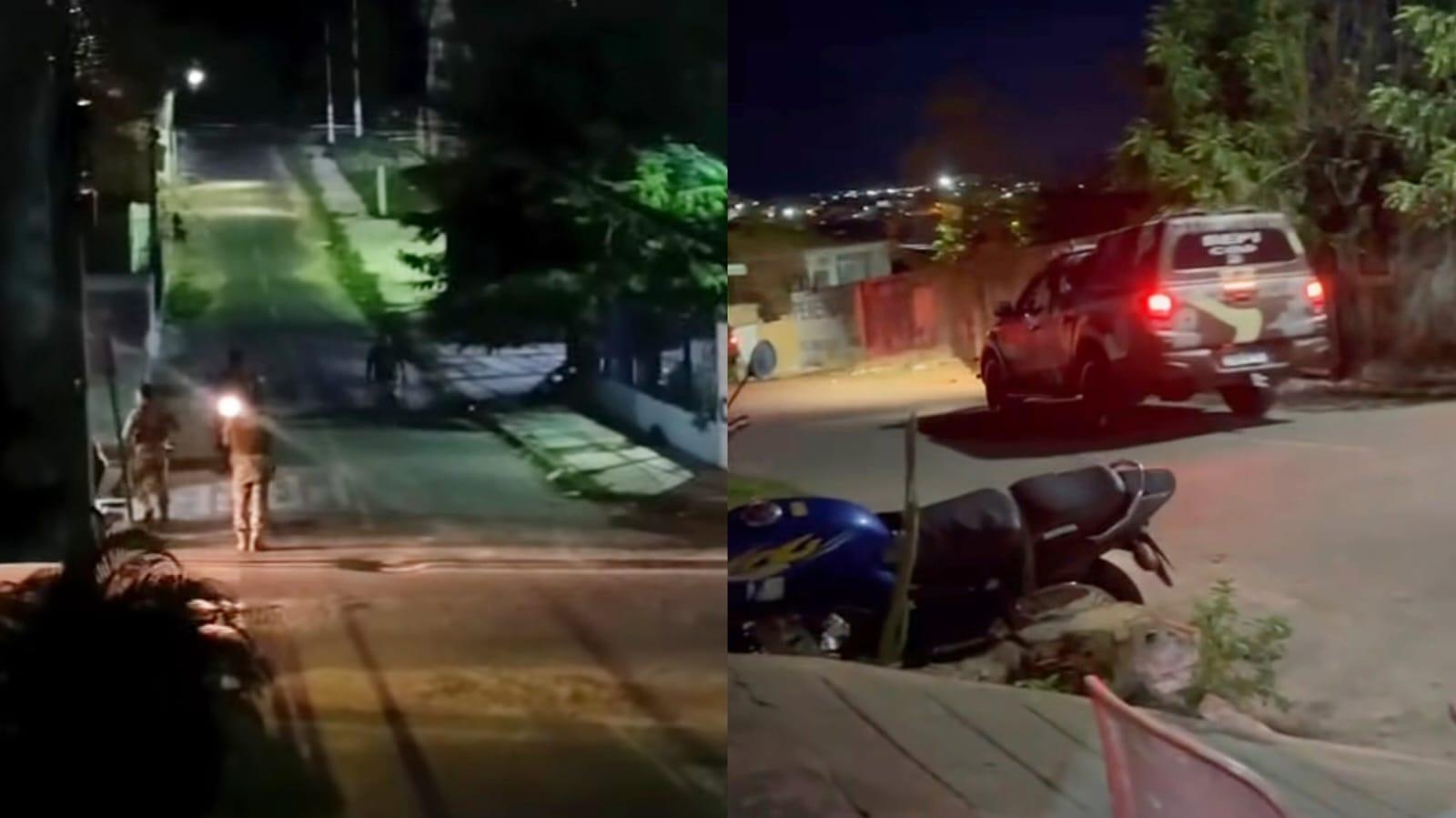 Patrulhas da 4ª Companhia do Batalhão Especializado em Policiamento do Interior em operação nas ruas do Crato.