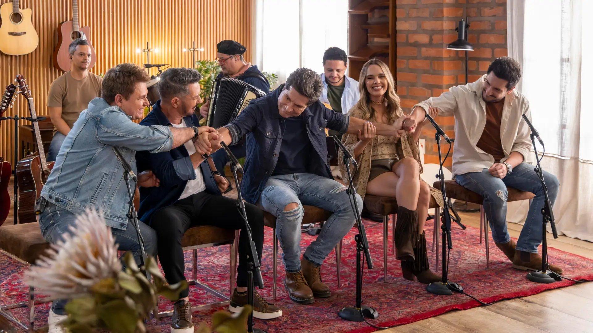 Convidados do Viver Sertanejo e o cantor Daniel.