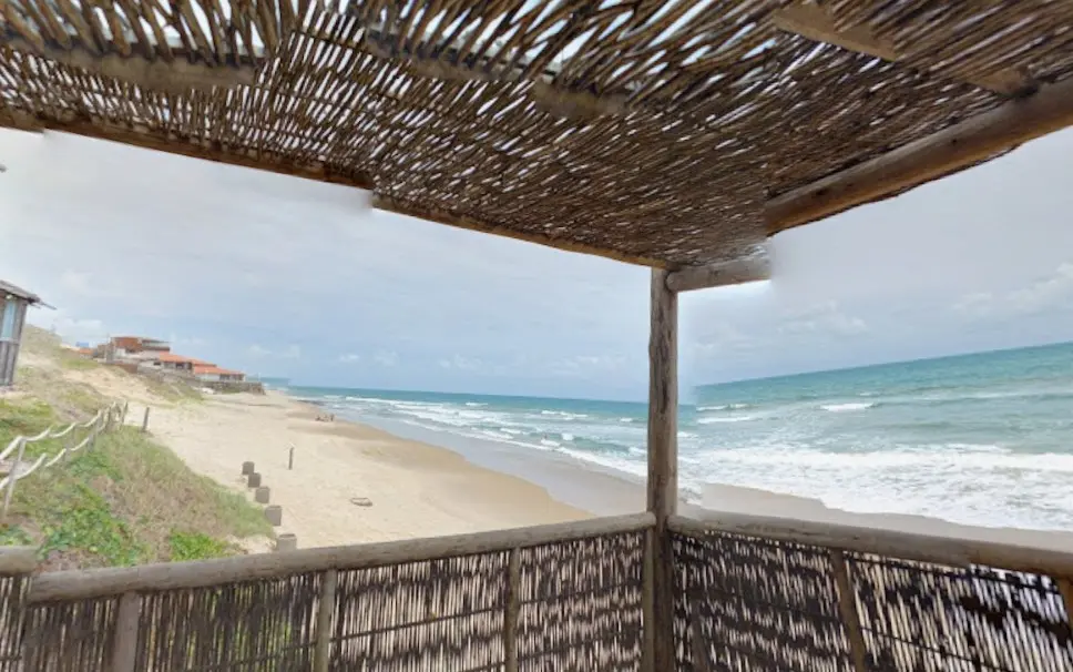 Barraca de Praia na Taíba onde o turista se afogou.