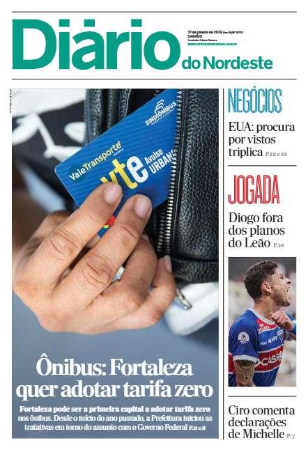 Capa da edição do dia