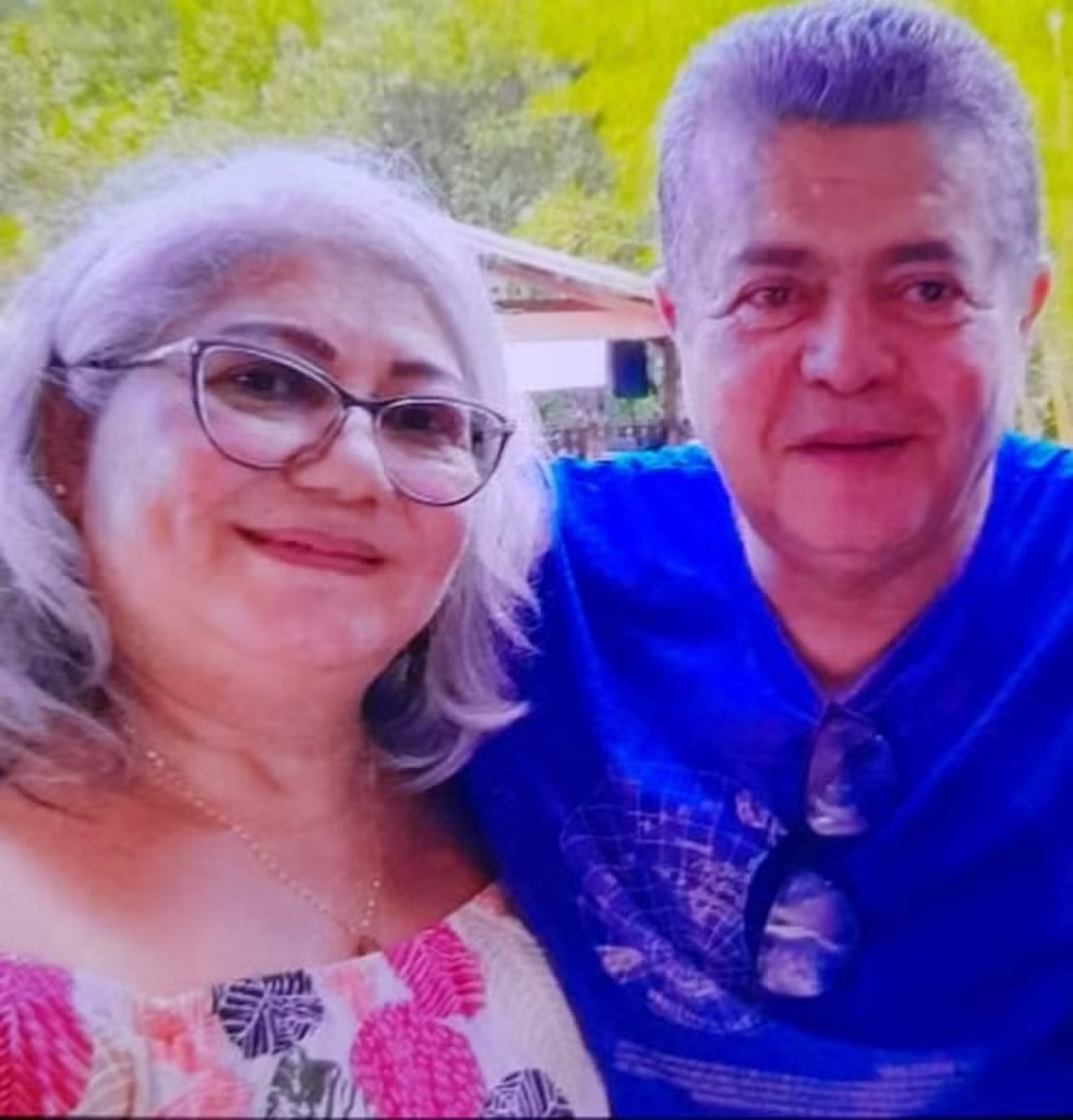 Foto de Marcos da Mata Ribeiro e Maria Deusdete da Mata Ribeiro, que desapareceram em enchente em São Paulo.