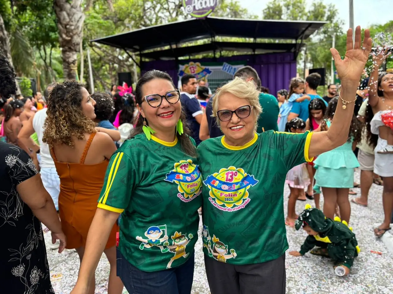 Keynne e Sivocy na primeira edição do Sivozinha Folia 2026.