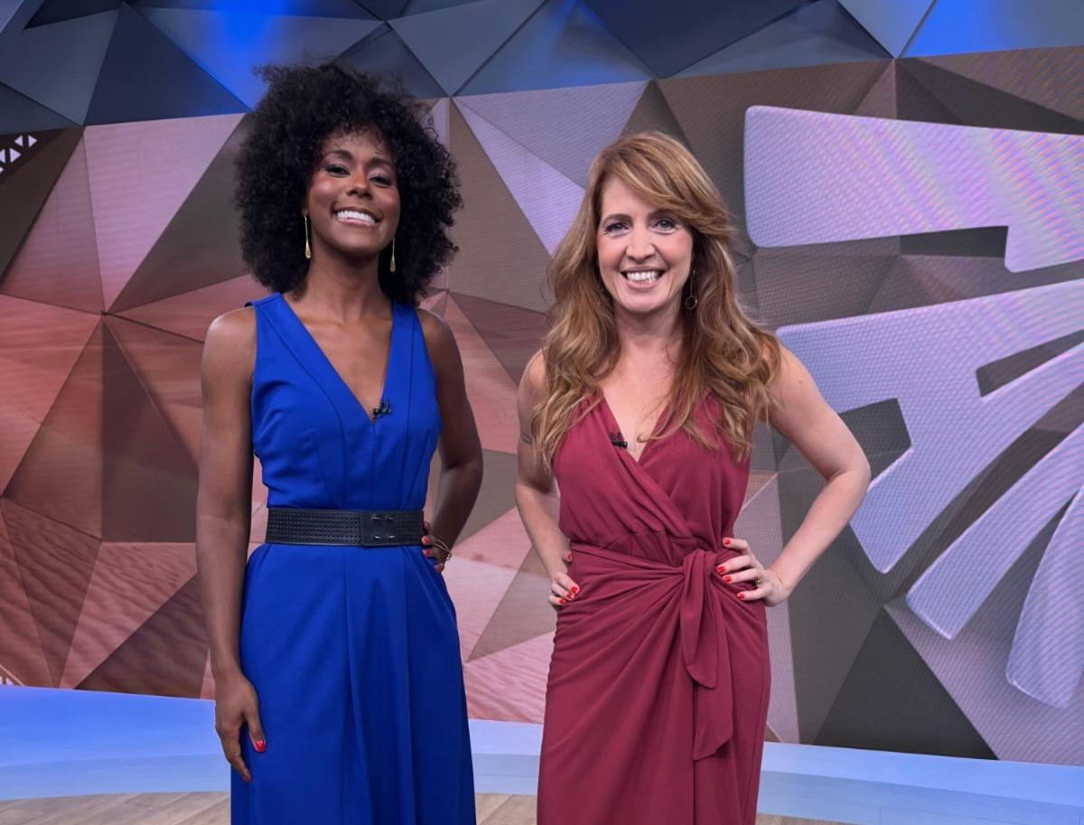 Apresentadoras Maju Coutinho e Poliana Abritta.