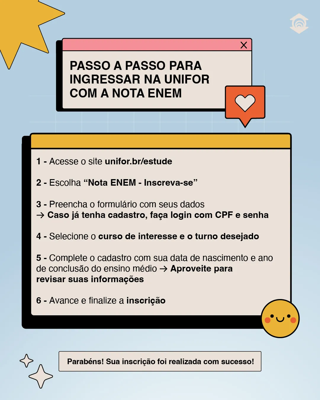 Passo a passo para os alunos