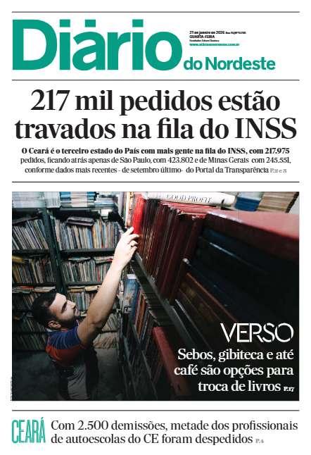 Capa da edição do dia