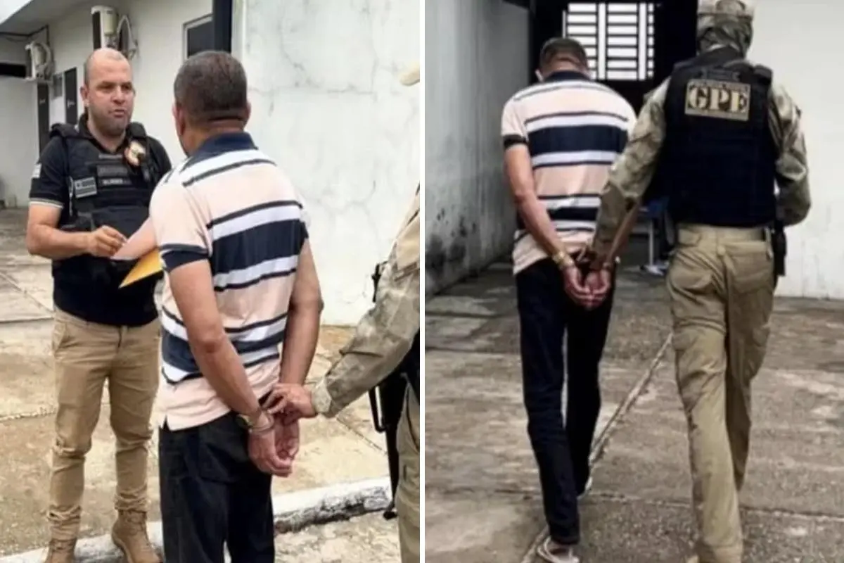 Imagem de professor preso no Piauí suspeito de abusar sexualmente de 244 crianças e adolescentes no Maranhão.