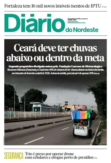 Capa da edição do dia