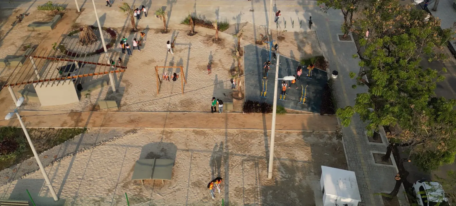 vista aérea do Microparque Expedicionario I, no bairro Parque Dois Irmão, em Fortaleza