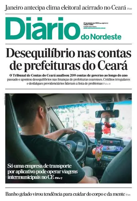 Capa da edição do dia