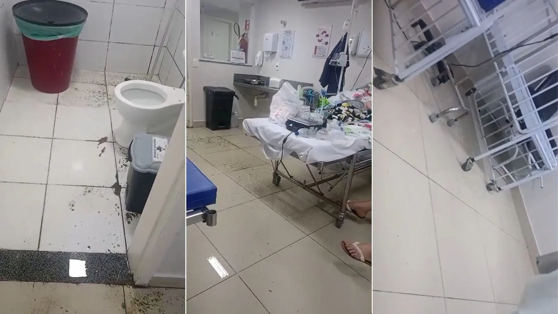 Alas do HIAS alagadas.