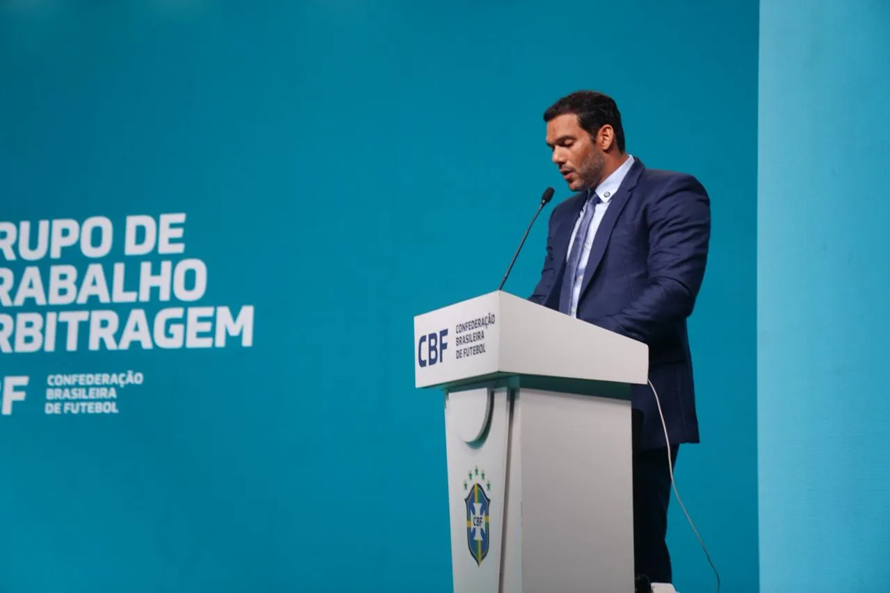 Samir Xaud, Presidente da CBF anunciando Programa de Profissionalização da Arbitragem